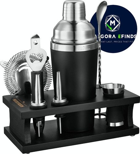 Black bartender kit cocktail - bartender,