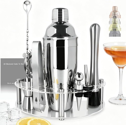 Piece cocktail shaker with - 9-piece,