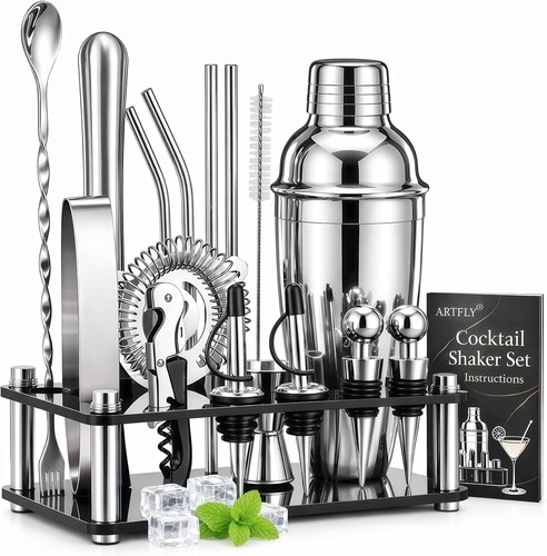 Cocktail shaker set piece - shaker, 18-piece