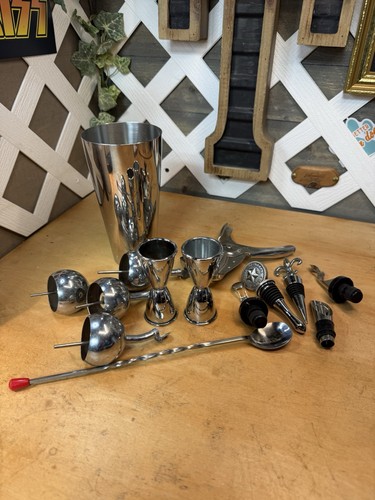 Lot stainless bartender - of,