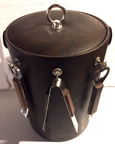 Ice bucket brown - ~brown, faux